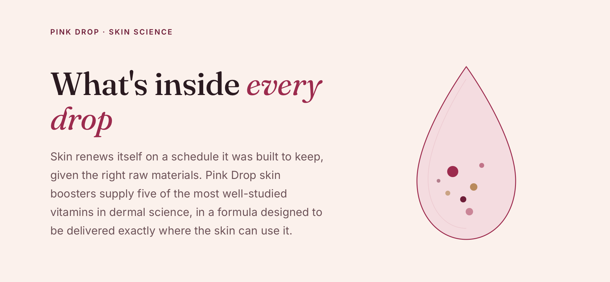 The Vitamin Science Behind Pink Drop Skin Boosters